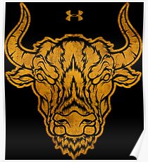 under armour the rock bull toro Poster