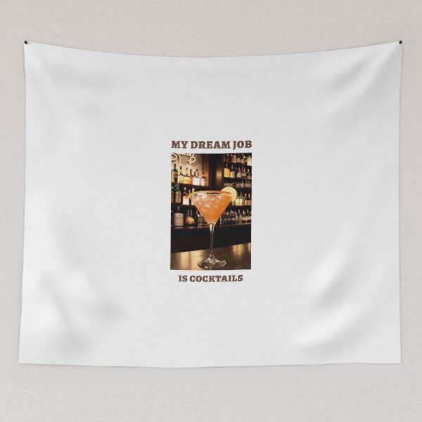 Item preview, My dream job is cocktails t-shirt top shirt designed and sold by OAKDEN.