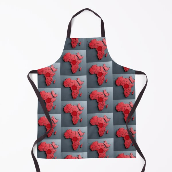 Item preview, "Red Target on Africa: Abstract Continent Map with Bullseye – Geopolitical Conceptual Art" designed and sold by MotivMax.
