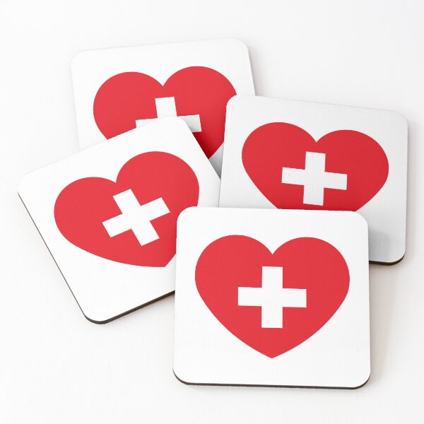 Artikelvorschau, Herz Mit Schweizerkreuz (Schweiz / 1C) entworfen und verkauft von MrFaulbaum.