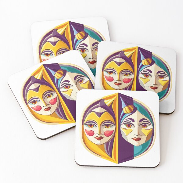 Item preview, cubist emoji designed and sold by Andre Faubert.