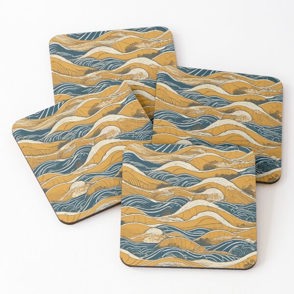 Item preview, Sea waves beach art designed and sold by Knowvhere.