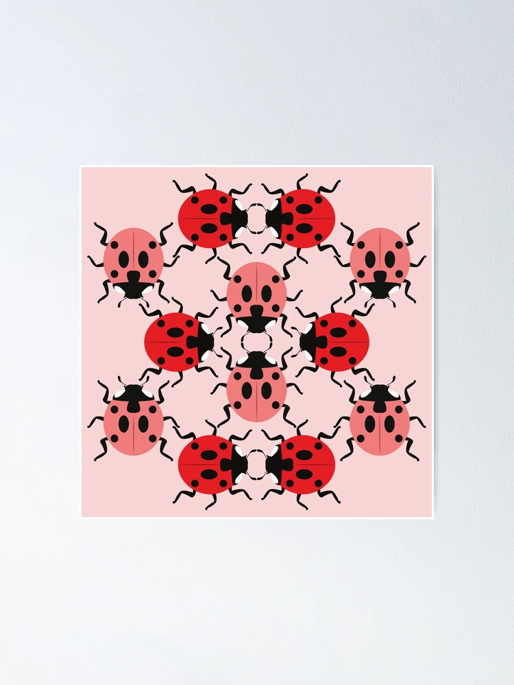 Thumbnail 1 of 3, Poster, Ladybug Tangle designed and sold by InGFocus.