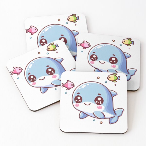 Item preview, Playful Kawaii Dolphin designed and sold by istoriadesign.