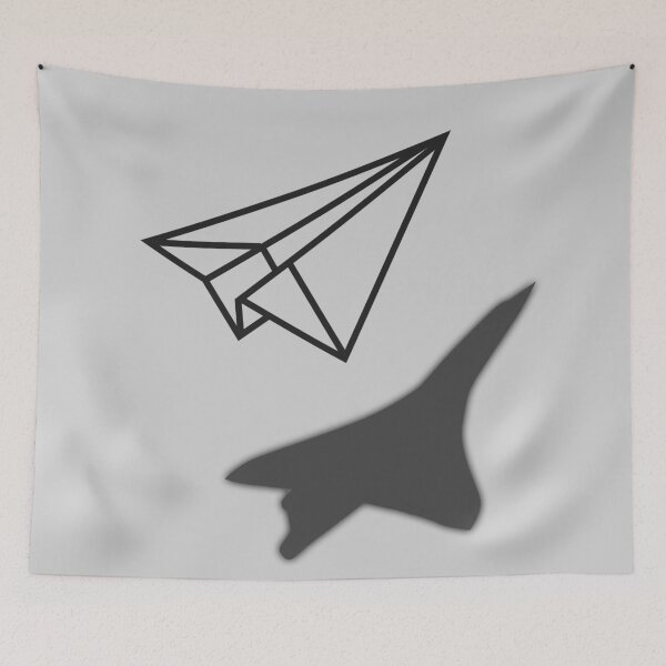 Item preview, Super Sonic Paper Plane Shadow designed and sold by RedFirecracker.