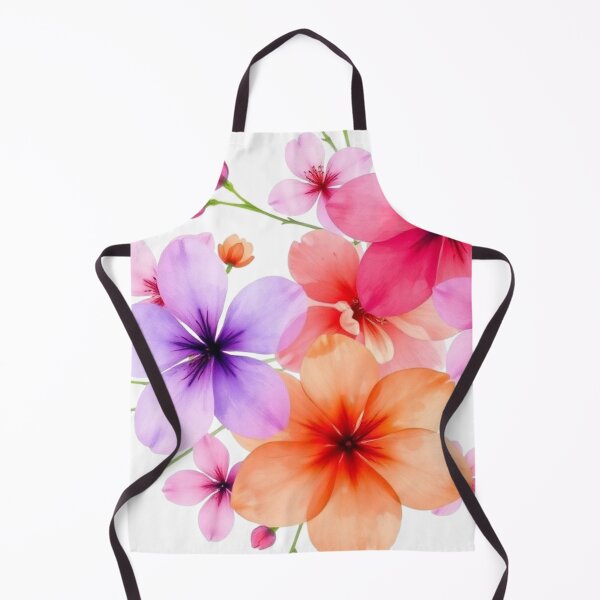 Item preview, Vibrant Floral Watercolor Pattern with Pink, Purple, and Orange Blooms designed and sold by lamp148.