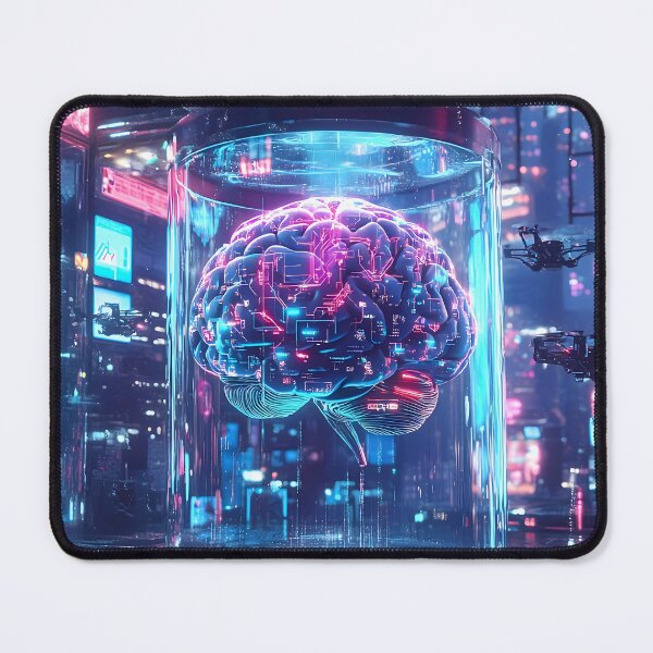 Item preview, Neon Mind: The Future is Viral designed and sold by AI-Only Creations.