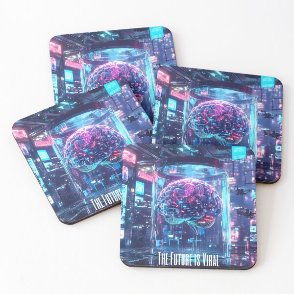 Item preview, Neon Mind: The Future is Viral designed and sold by AI-Only Creations.