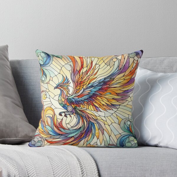 Item preview, Stained Glass Phoenix designed and sold by Pixelalchemy31.