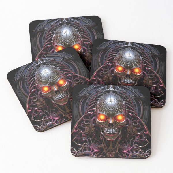 Item preview, MetaMetal biomechanical skull designed and sold by PetsArt.