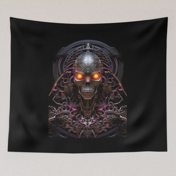 Item preview, MetaMetal biomechanical skull designed and sold by PetsArt.