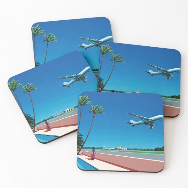 Item preview, Hiroshi Nagai Art, Retrowave Painting designed and sold by graphic-genie.