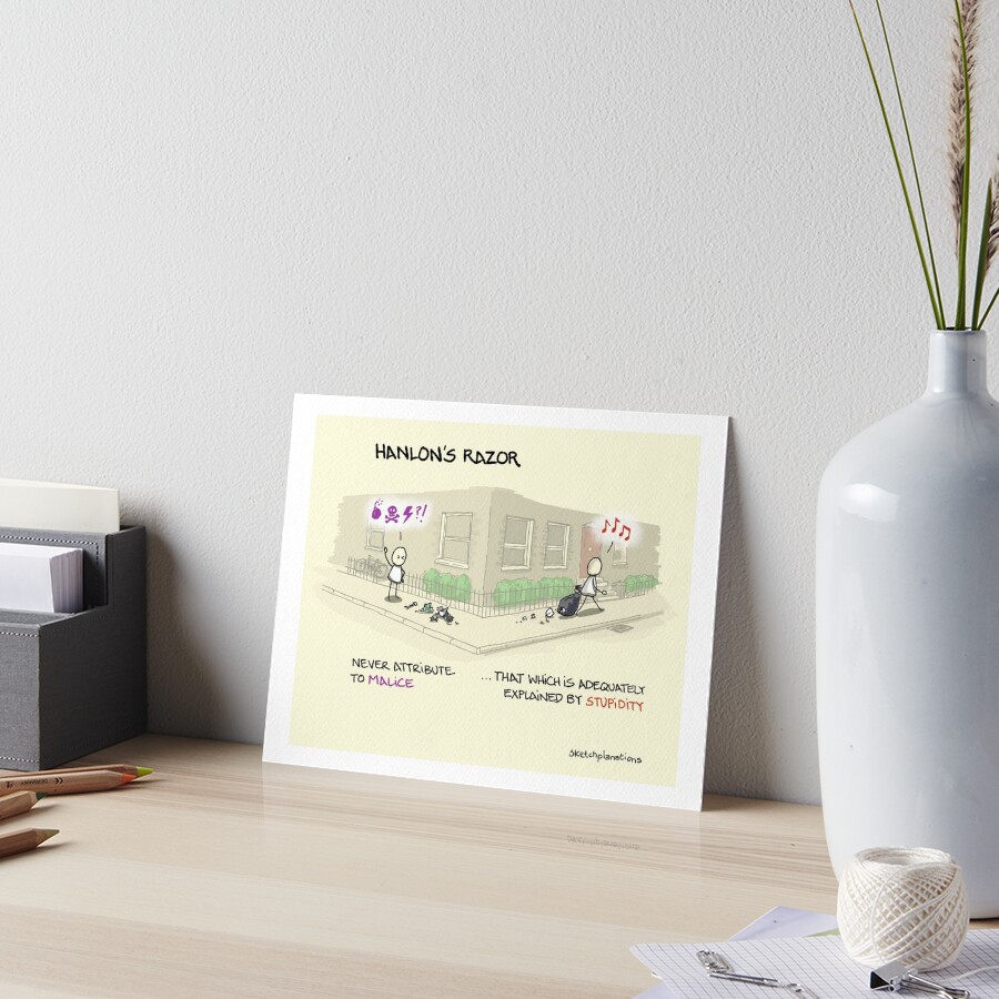 Item preview, Art Board Print designed and sold by sketchplanator.