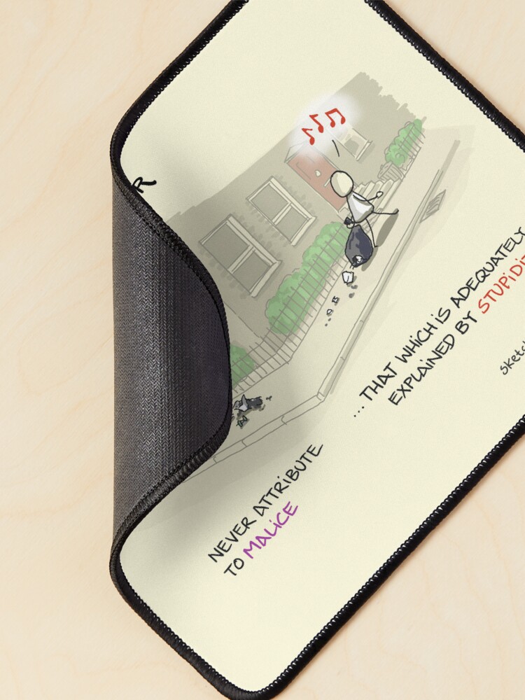 Thumbnail 2 of 5, Mouse Pad, Hanlon's Razor designed and sold by sketchplanator.