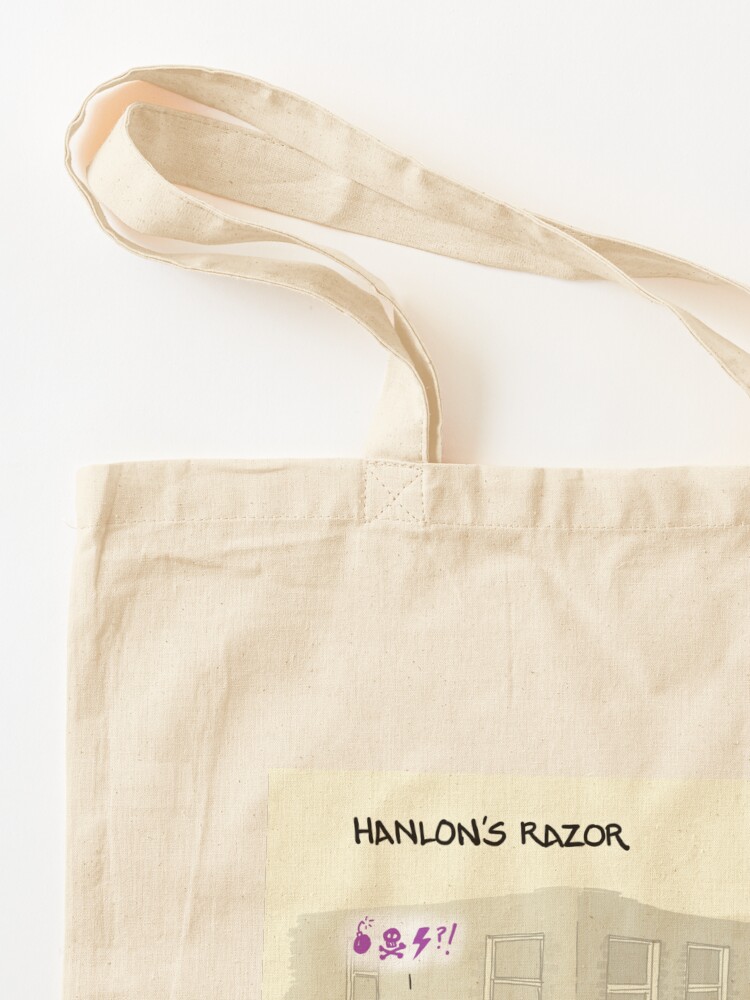 Thumbnail 3 of 5, Tote Bag, Hanlon's Razor designed and sold by sketchplanator.