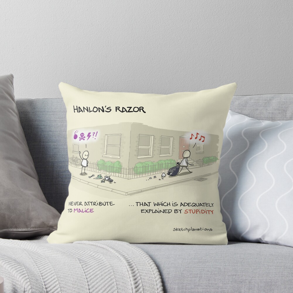 Item preview, Throw Pillow designed and sold by sketchplanator.