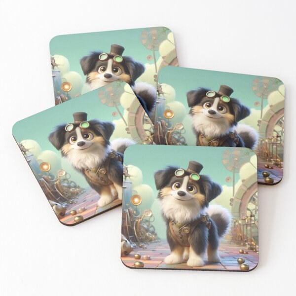 Item preview, Steampunk Australian Shepherd Mix designed and sold by Sillytoe.
