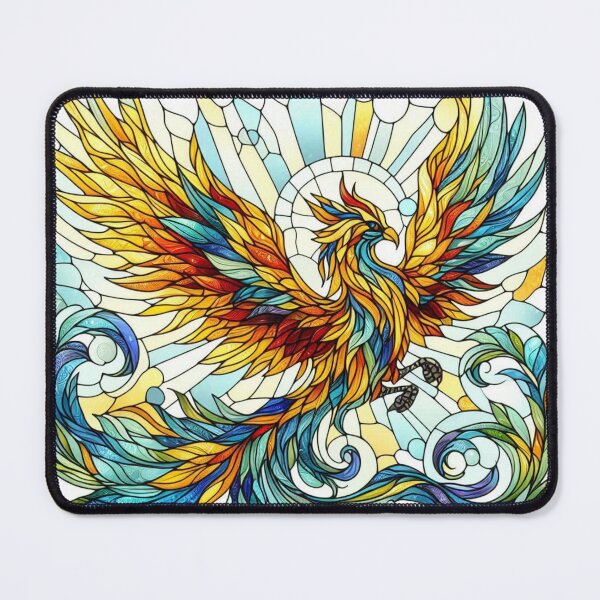 Artikelvorschau, Phönix aus Buntglas entworfen und verkauft von Pixelalchemy31.