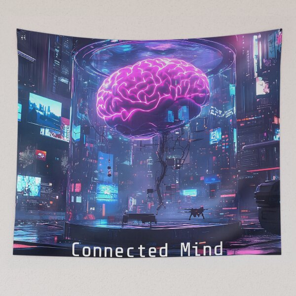 Item preview, Digital Evolution: Connected Mind designed and sold by AI-Only Creations.