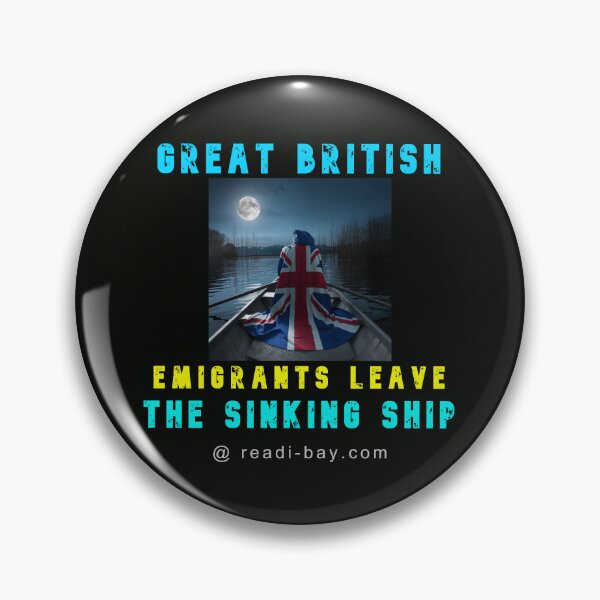 Item preview, GB Emigrants Leave Sinking Ship designed and sold by AlienAlmanac.