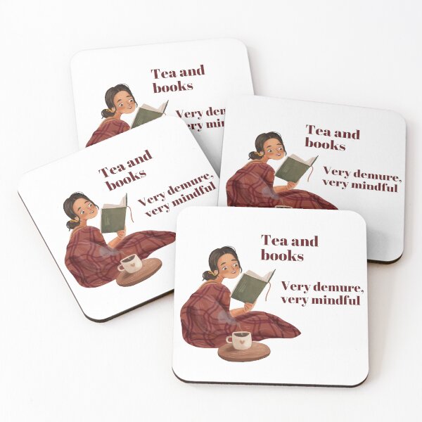 Item preview, Tea and Books: Very demure, very mindful designed and sold by CharismaticMindArt.