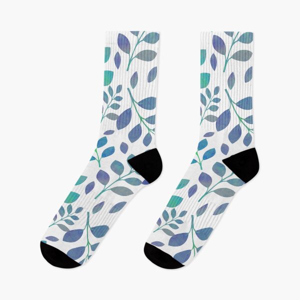 Item preview, Watercolor leaves, delicate and intense colors. Shades of  blue.. designed and sold by My-fake-places.