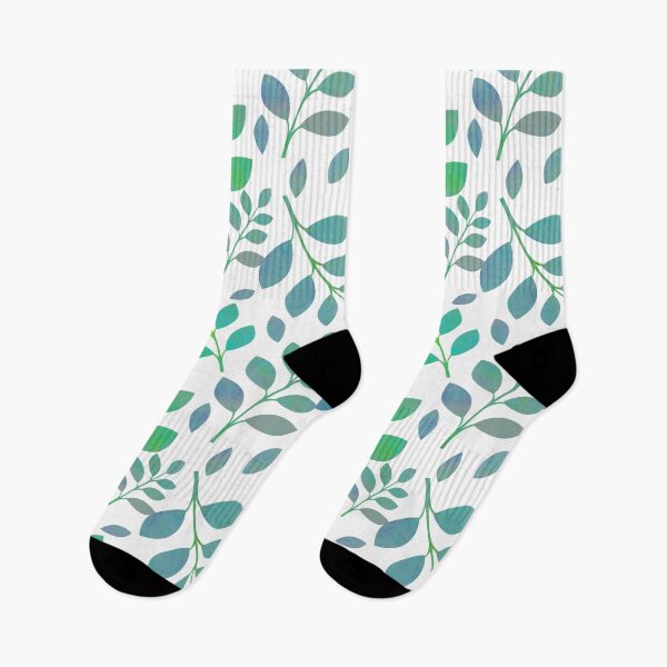 Item preview, Watercolor leaves, delicate and intense colors. Shades of turquoise and blue.. designed and sold by My-fake-places.