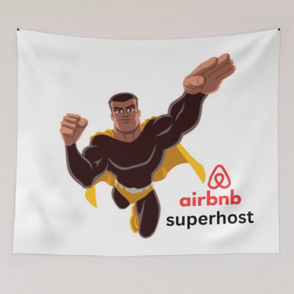 Item preview, Super Hero Super Host Airbnb Reservation Apartments Five Stars designed and sold by DaniVi.