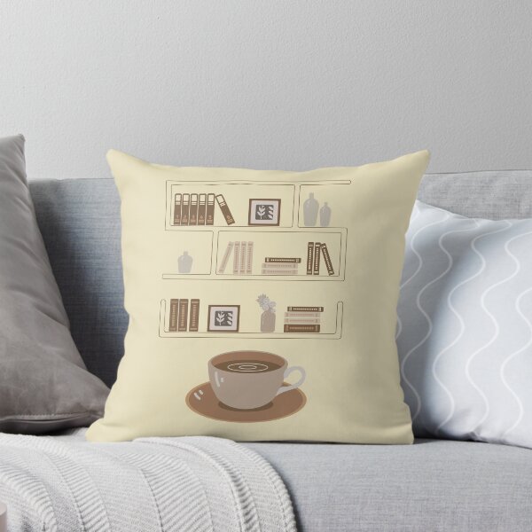 Item preview, Bookshelf and a cup of tea designed and sold by Deepness2023.