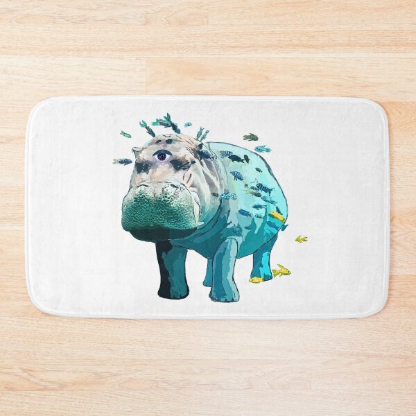 Item preview, Fantasy Hippo: One-Eyed Wonder designed and sold by TeddyDuckling.