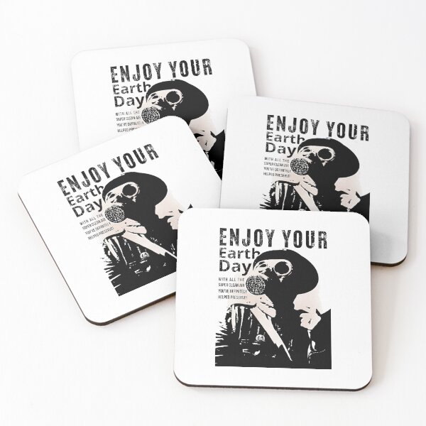 Item preview, ENJOY YOUR Earth Day with all the SUPER CLEAN AIR you’ve DEFINITELY helped preserve! A Poignant Reminder in Black and White.  designed and sold by SplashTastic.