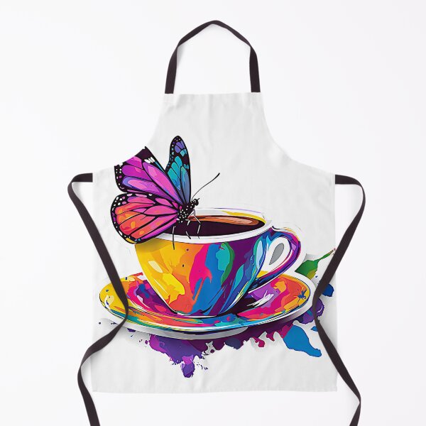 Artikelvorschau, Schmetterling auf bunter Tasse entworfen und verkauft von VictoriaReznik.