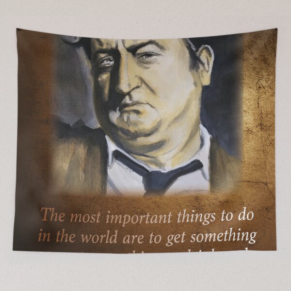 Item preview, Brendan Behan Quote Portrait Wall Art designed and sold by ConorKeeganArt.