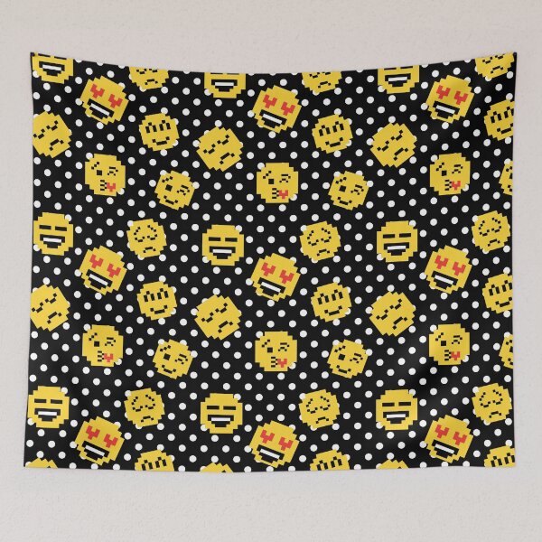 Item preview, emoji pixel Design Print Pattern designed and sold by Kriengsaktalek.