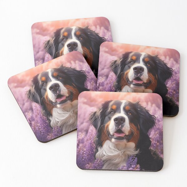 Item preview, Bernese Mountain Dog in lavenders designed and sold by PetsArt.