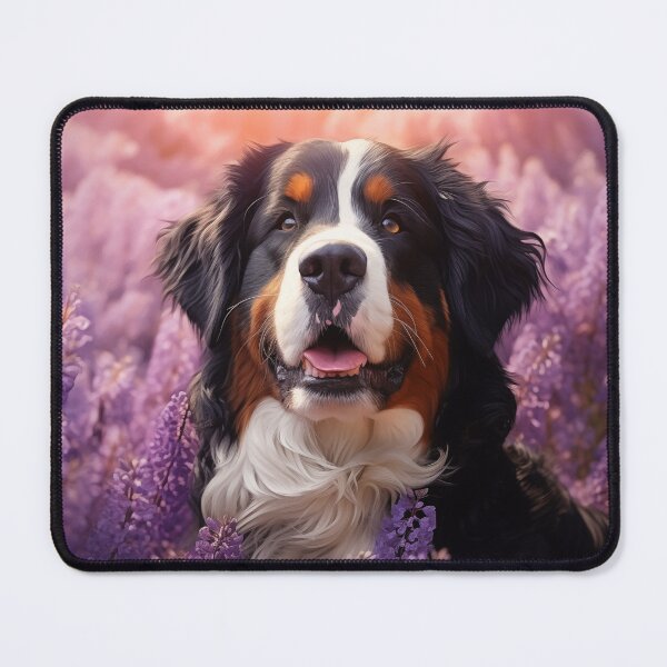 Item preview, Bernese Mountain Dog in lavenders designed and sold by PetsArt.