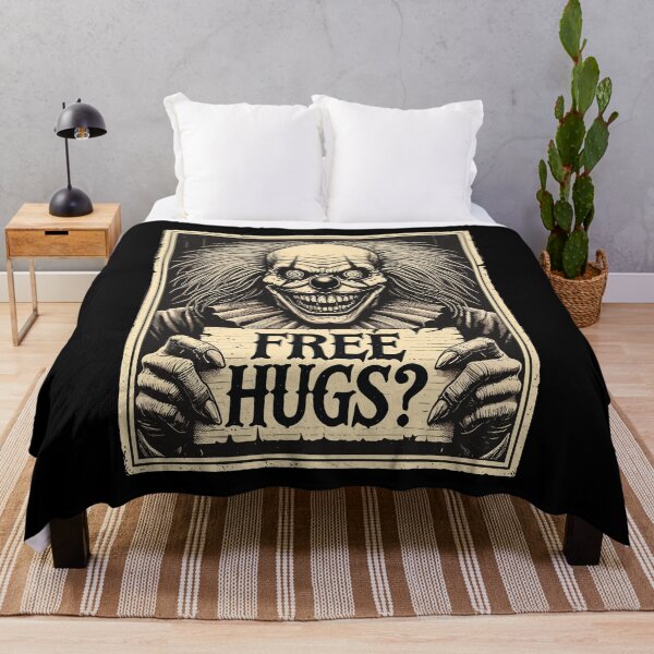 Item preview, Free Hugs? Terrifying Scary Clown designed and sold by LuminOrb.