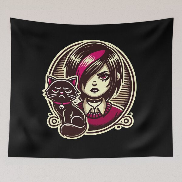 Item preview, Pastel Goth Style Grumpy Cat Lover Goth designed and sold by LuminOrb.