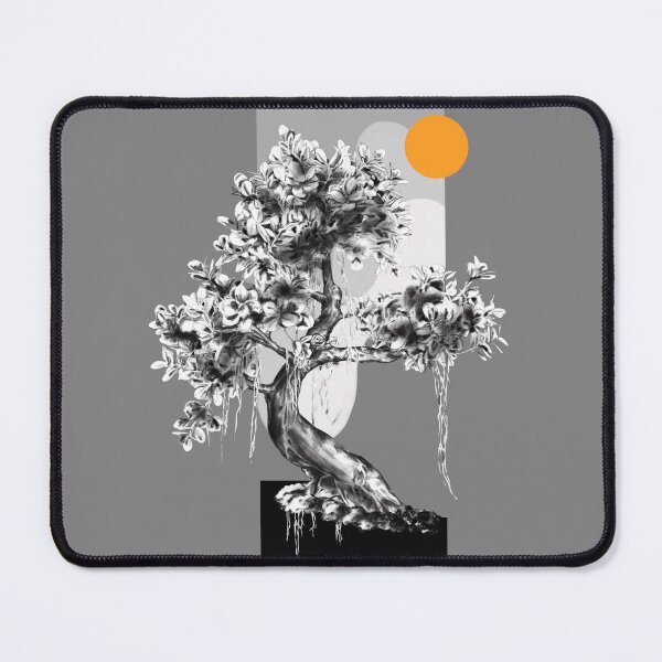 Item preview, "Stunning Bonsai Tree Drawing in Charcoal: A Captivating Black and White Artwork" designed and sold by Pandositive.