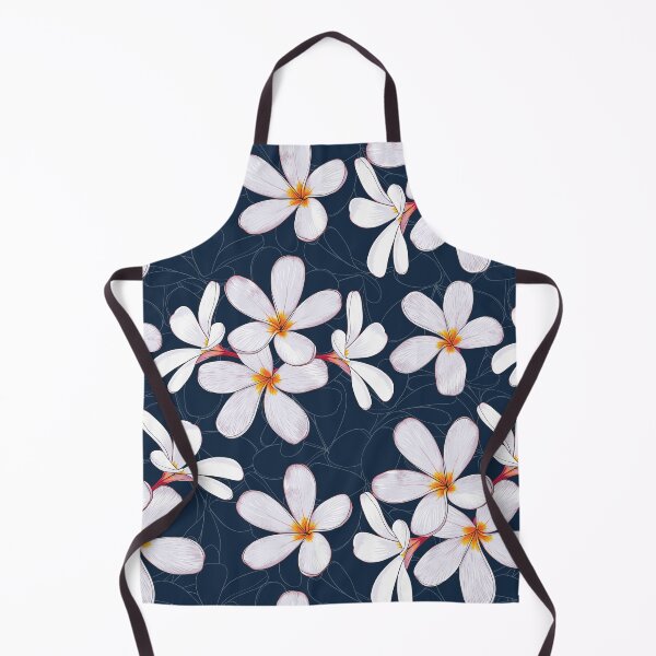 Artikelvorschau, Elegante weiße Blumen auf marineblauem Muster entworfen und verkauft von ArtLab-store.