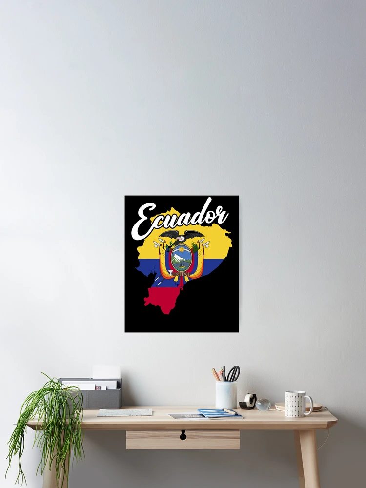 Imagen 2 de 3, Póster con la obra Ecuador Map Flag Proud Ecuadorians Patriotic Ecuador Gear, diseñada y vendida por DynamicDesign.