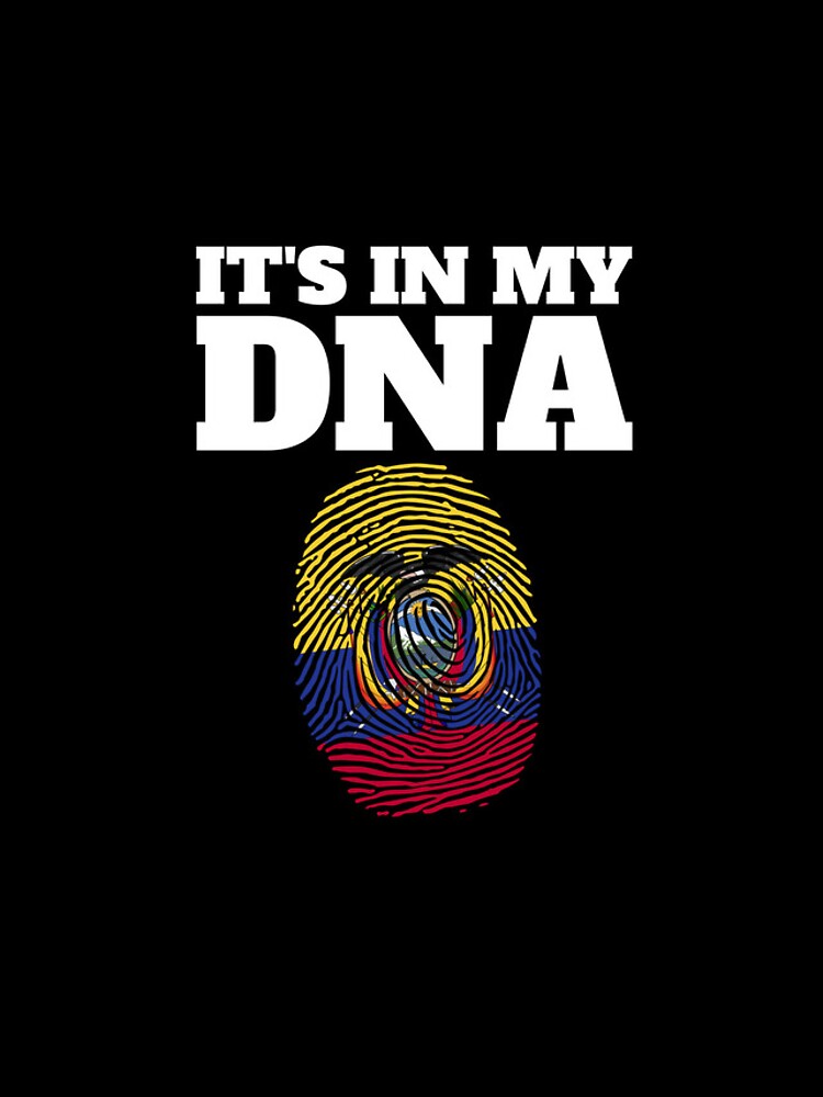 Aperçu 4 sur 4. Coque iPhone avec l'œuvre It's IN My DNA Ecuador Flag Fingerprint Ecuadorian Ecuador Gear créée et vendue par DynamicDesign.