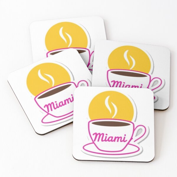 Item preview, Miami Coffee Cup with Sunrise Logo designed and sold by Fly-with-my.