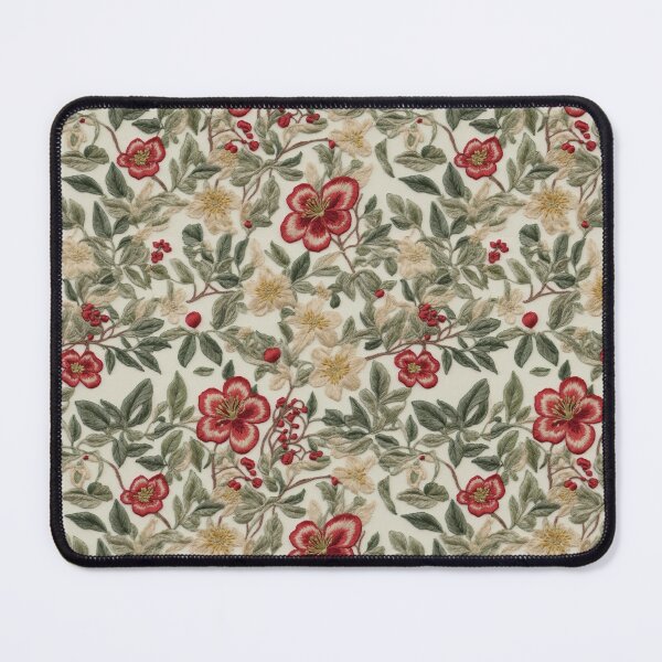 Item preview, Faux Embroidery Botanical Flower Pattern designed and sold by FlowerMeFlorals.