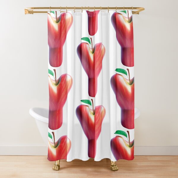 APPLE LETTER Y Shower Curtain