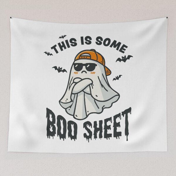 Item preview, Funny Halloween Ghost Boo Sheet designed and sold by RCMstore.