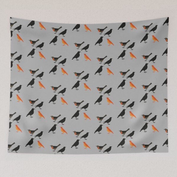 Item preview, Four Calling Birds Retro Mid-Century Cut-Out 2 designed and sold by taiche.