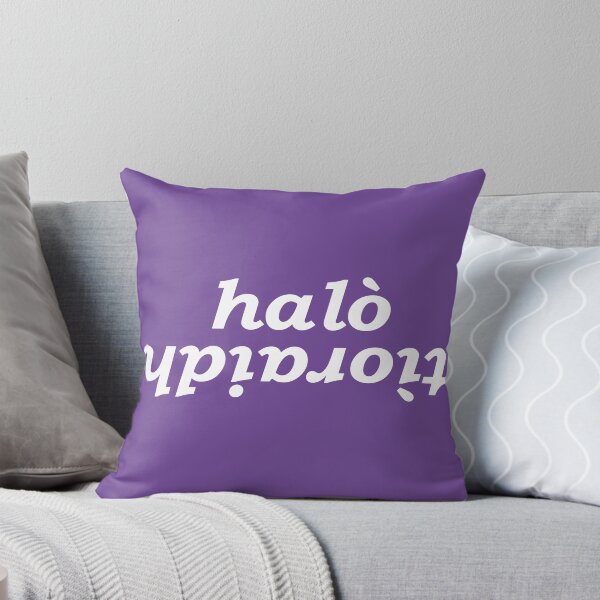 Item preview, halò tìoraidh (hello cherrio in Scottish Gaelic) with purple background designed and sold by Mamaidh Made.