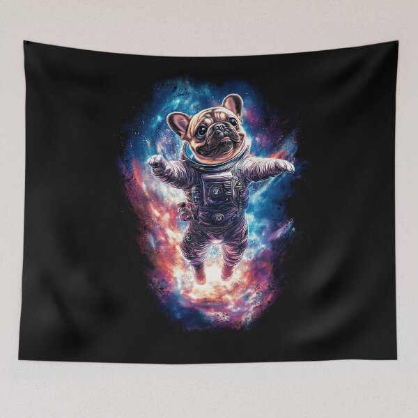 Item preview, French Bulldog Astronaut Soaring Through the Galaxy designed and sold by Vinson-MFG.
