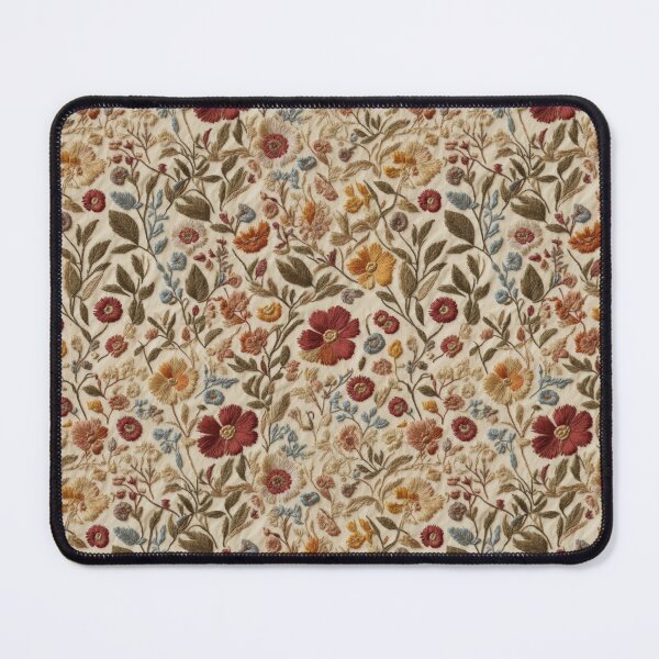 Item preview, Autumn Botanical Flower Pattern - Faux Embroidery designed and sold by FlowerMeFlorals.